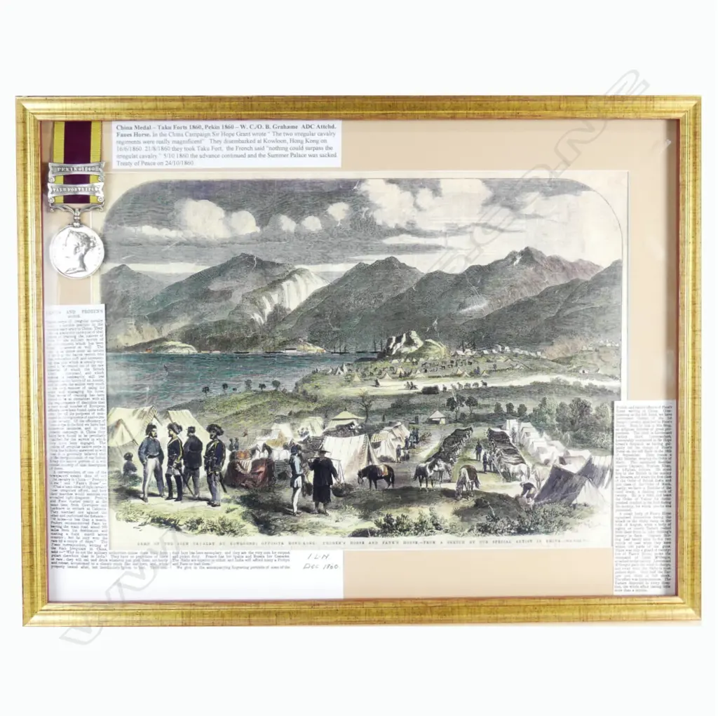 A Second China War medal (1860) with bars Image 1++