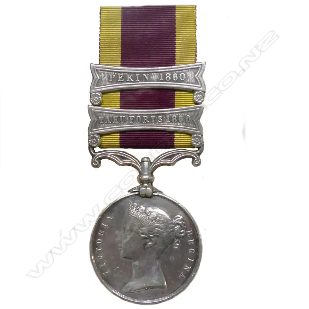 A Second China War medal (1860) with bars Image 1++