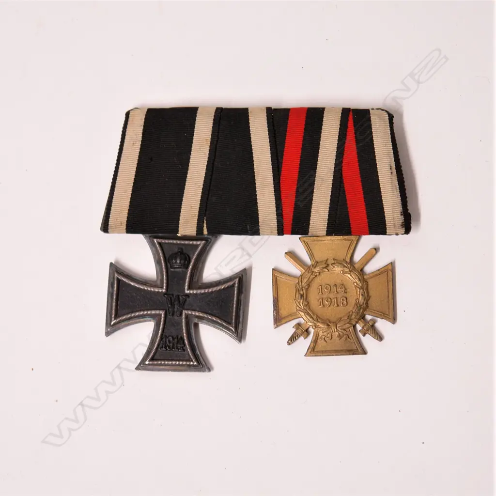 Two German WWI medals a Second Class Iron Cross Image 1++