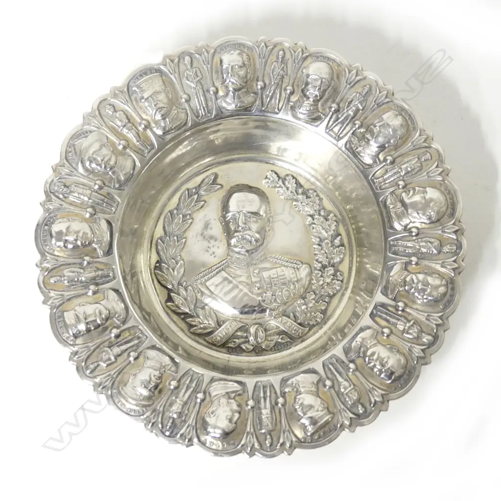 A rare Boer War sterling silver ashtray Image 1++
