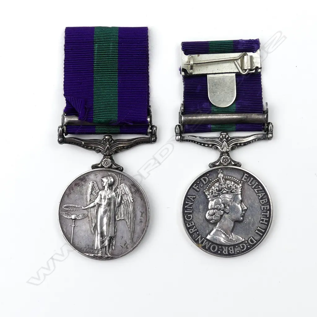Two QEII General Service Medals Image 1++