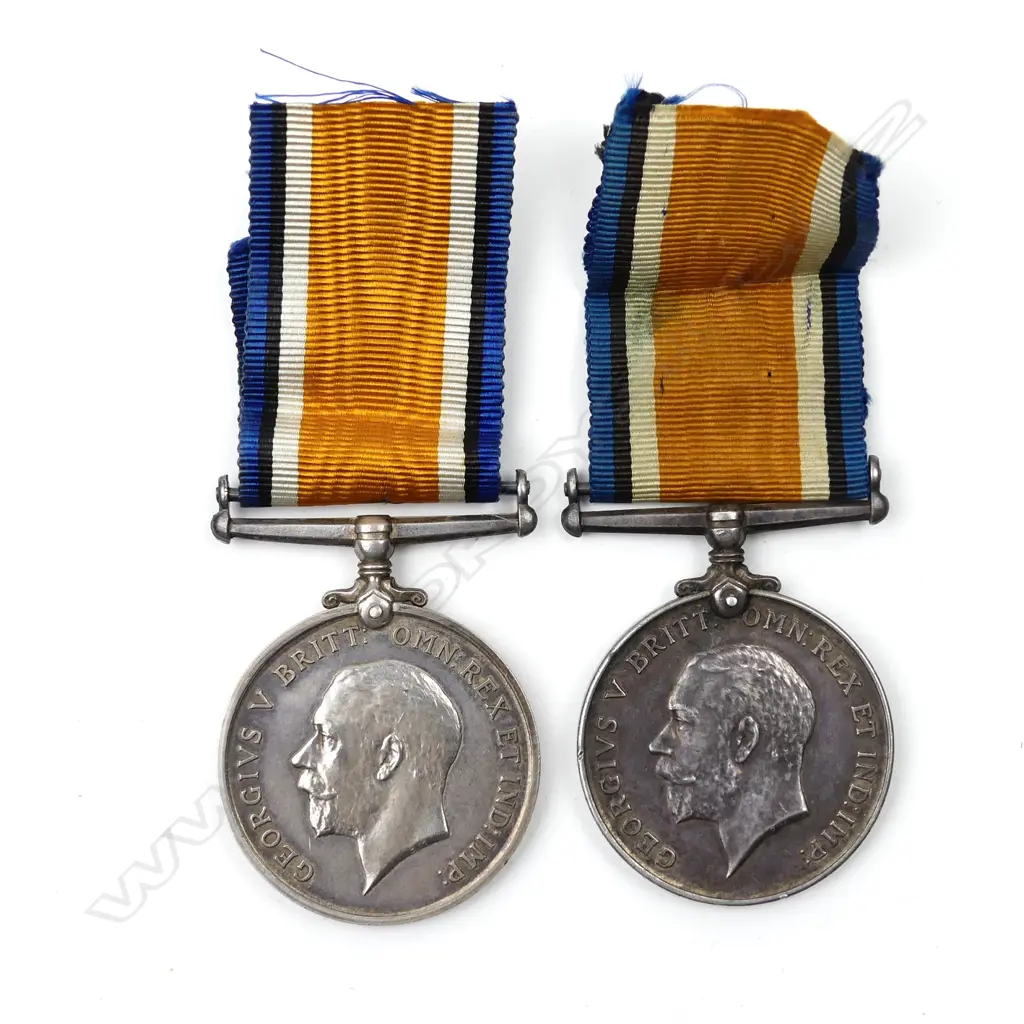 Two WWI British War Medals Image 1++