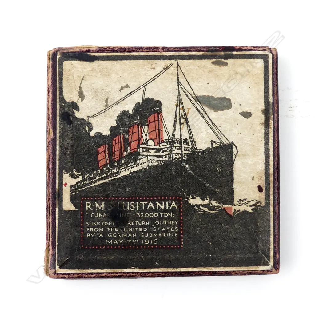 A WW1 1916 British propaganda replica Lusitania medal Image 1++