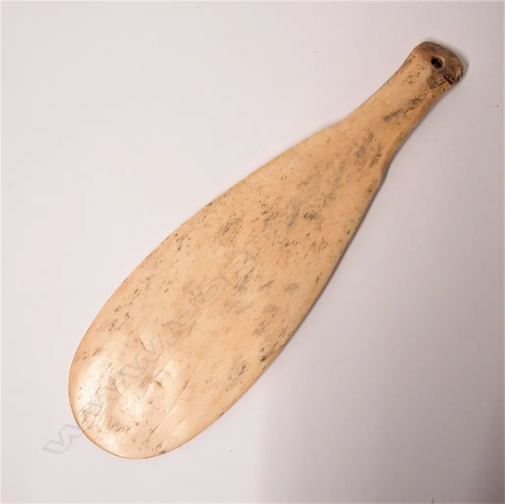 A 19thC or earlier patu paraoa (whalebone hand club) Image 1++