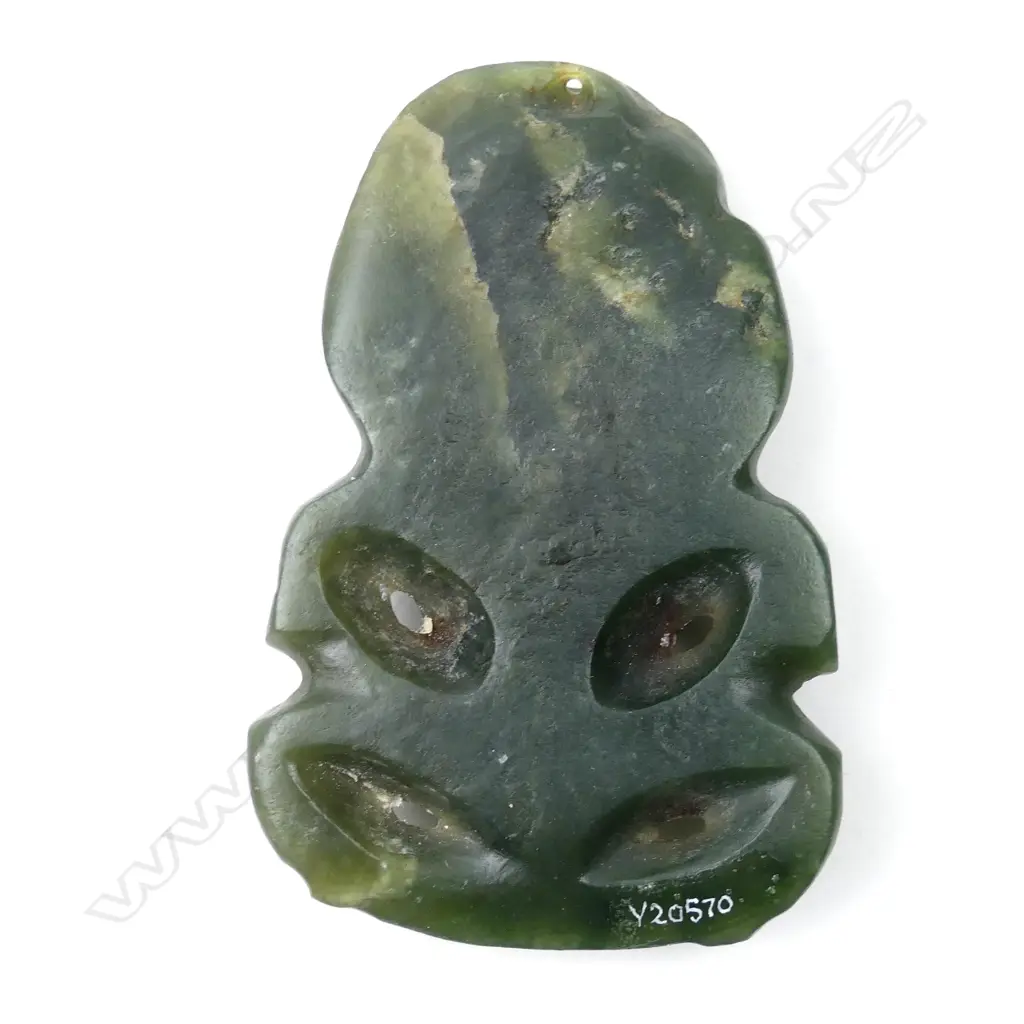 A 19thC pounamu hei tiki Image 1++