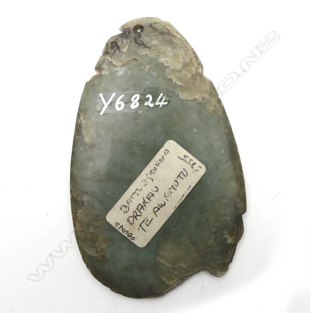 A 19thC or earlier flattened ovoid pendant Image 1++