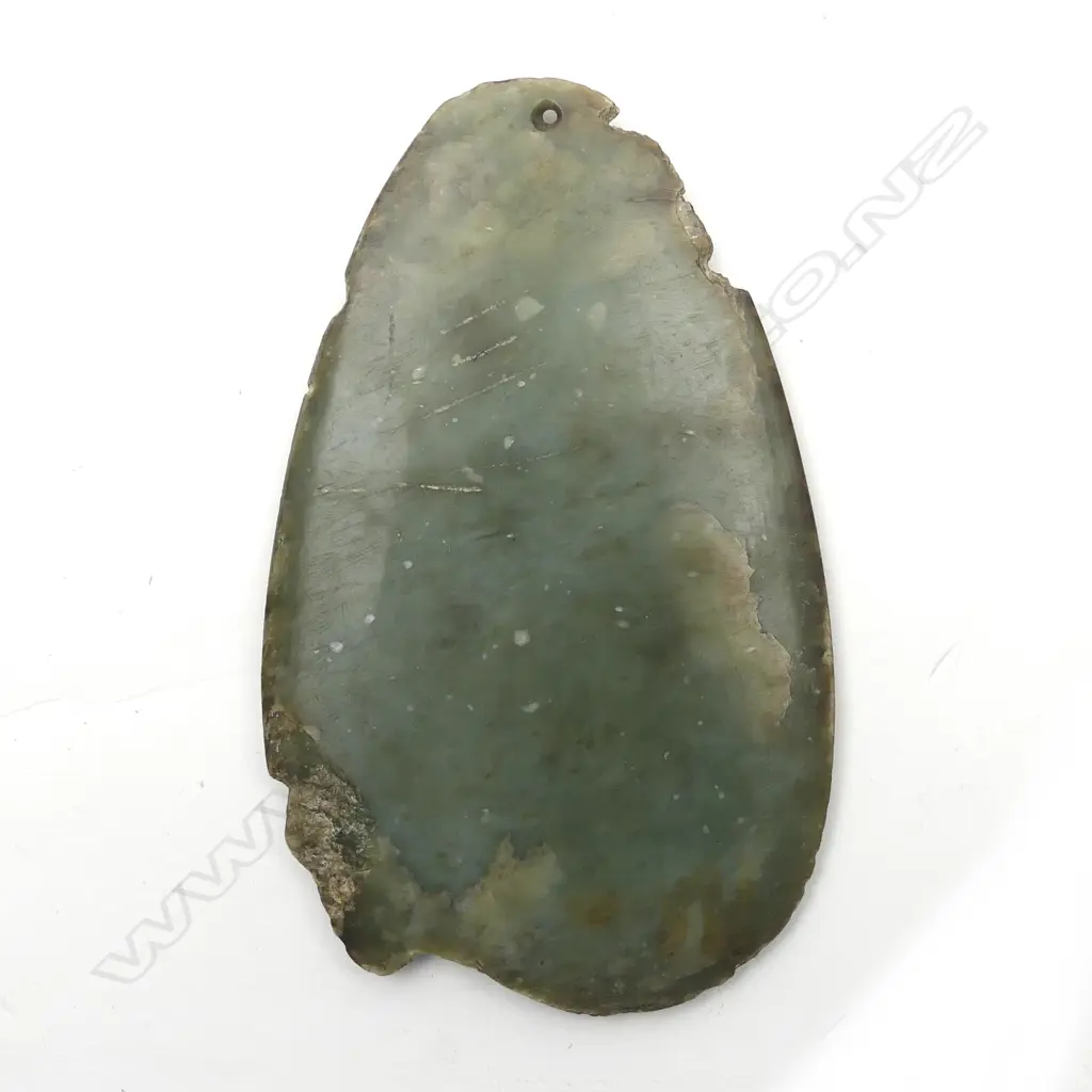 A 19thC or earlier flattened ovoid pendant Image 1++