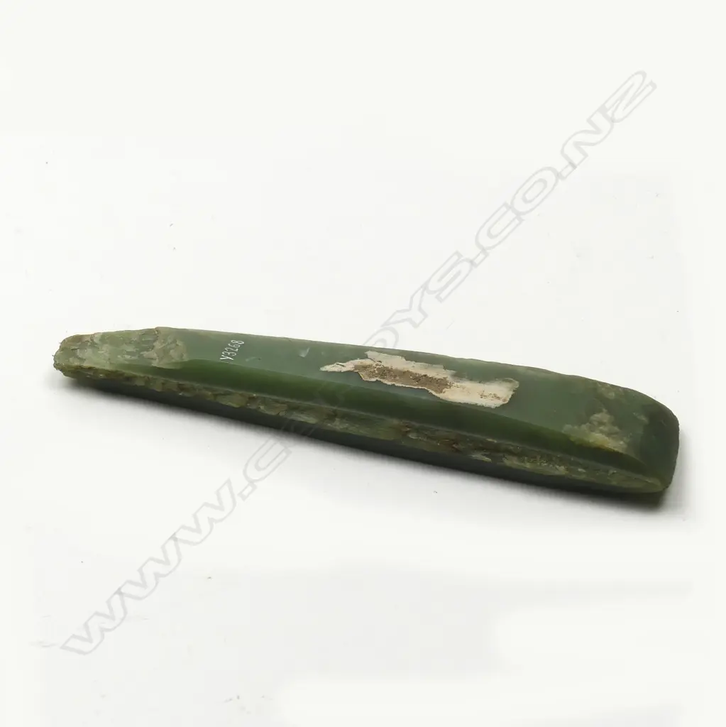 A 19thC or earlier toki pounamu (nephrite adze) Image 1++