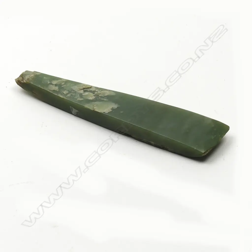 A 19thC or earlier toki pounamu (nephrite adze) Image 1++