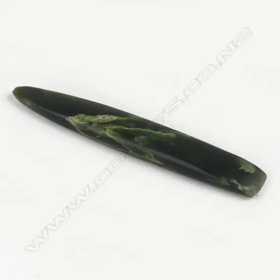 A 19thC or earlier pounamu whao (nephrite chisel)