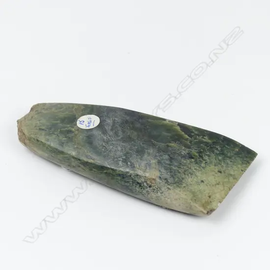 A pounamu adze blade