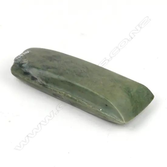 A pre-European toki pounamu