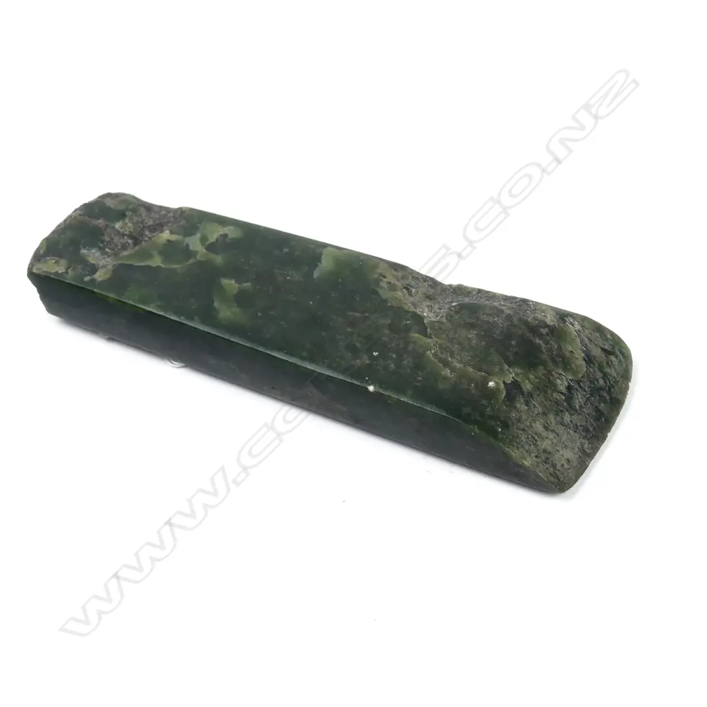 A 19thC or earlier toki pounamu (nephrite adze blade) Image 1++