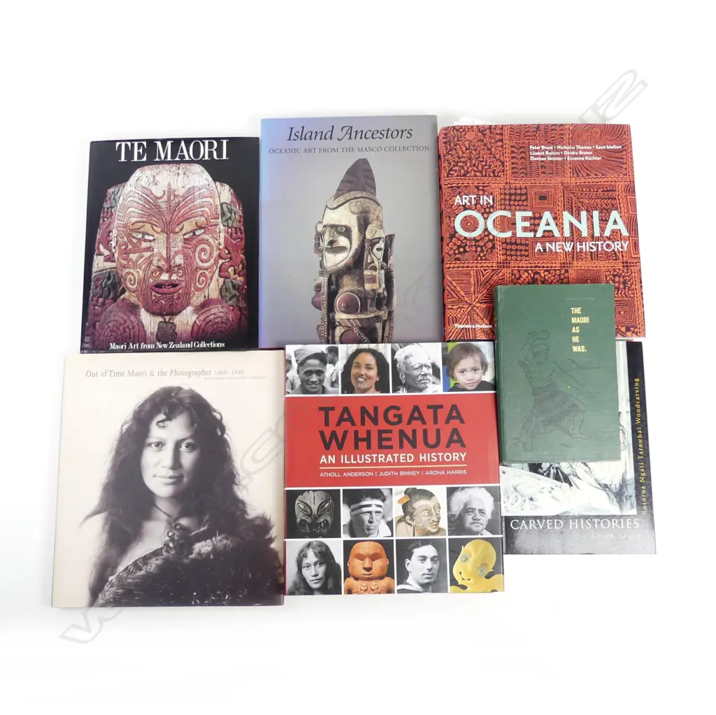 Seven ethnological books (Māori/Oceania) Image 1++