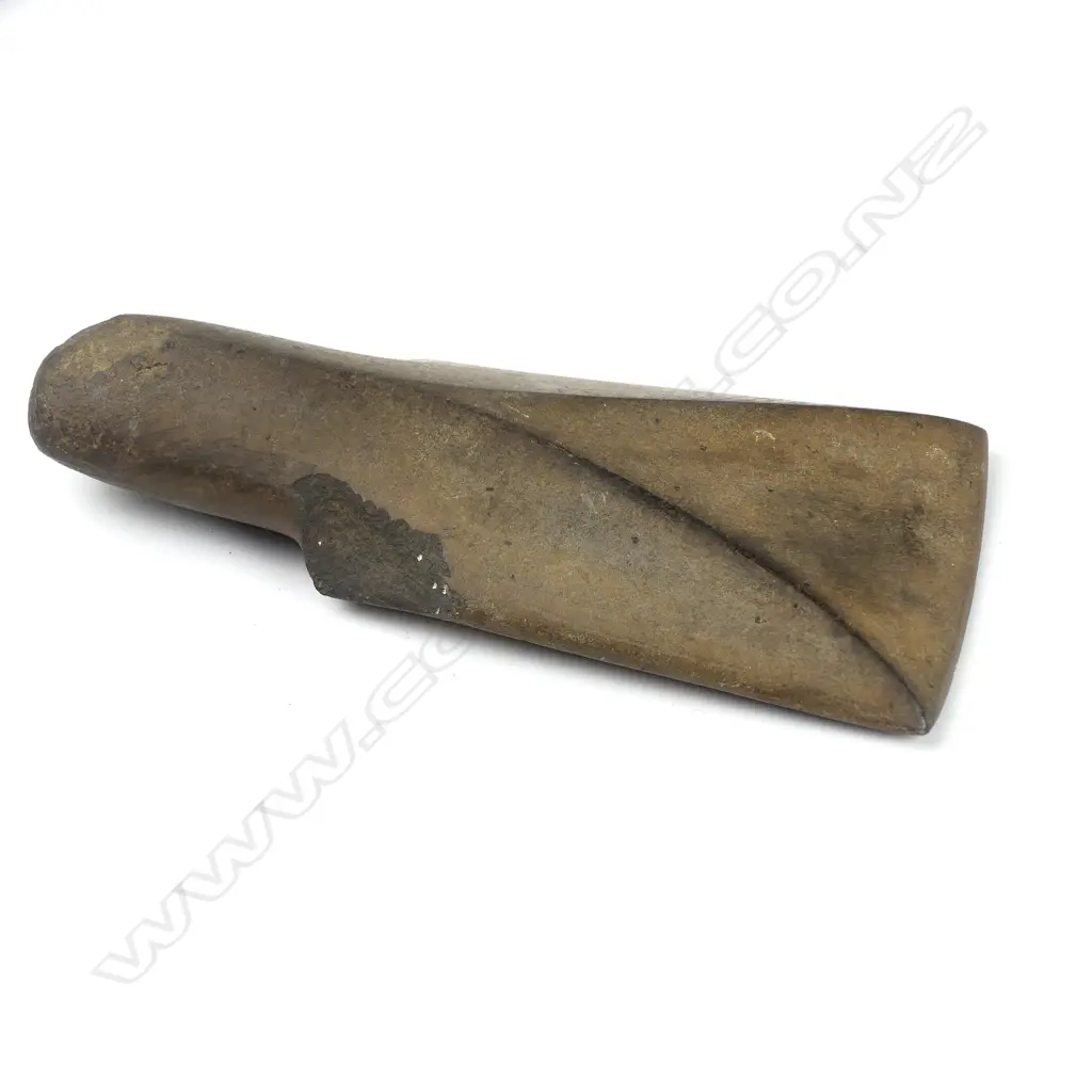 An old large Cook Islands stone adze blade Image 1++