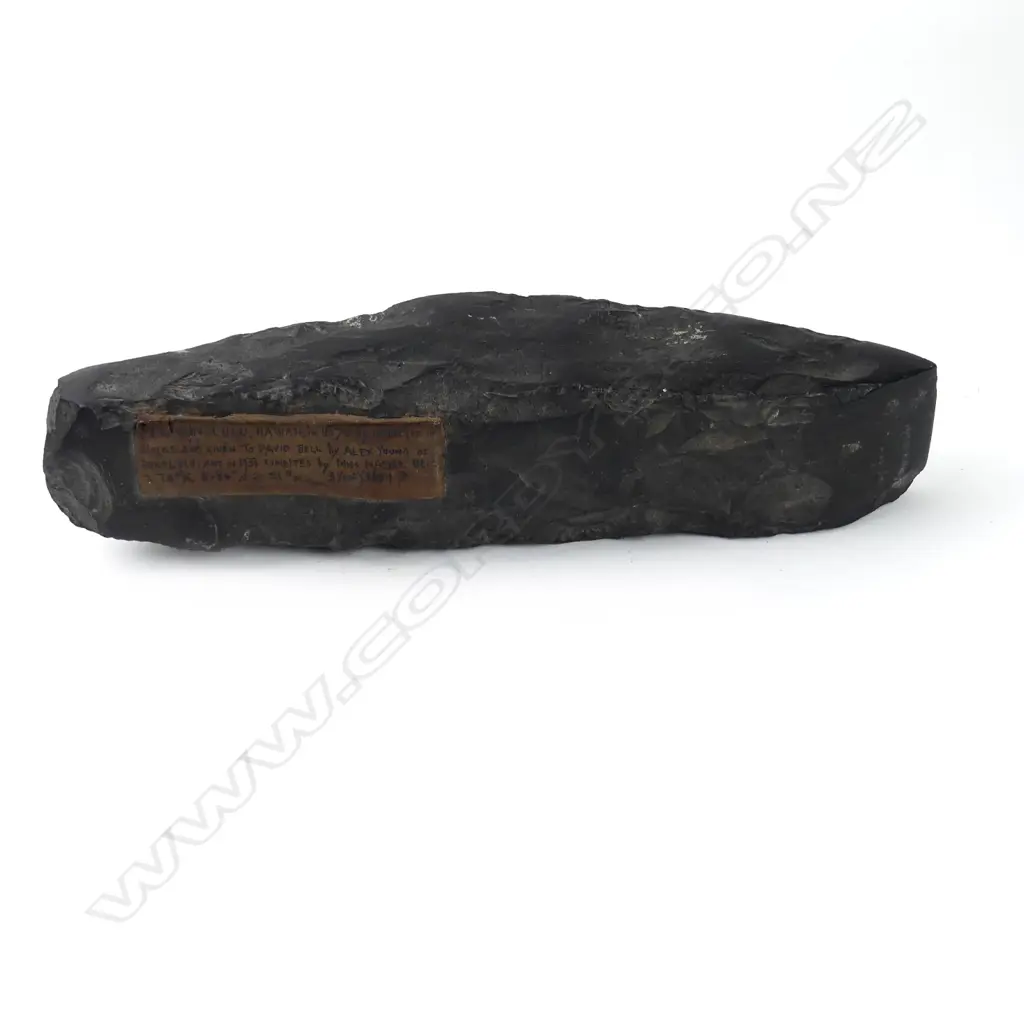 A pre-European Honolulu Hawaii stone hog-back adze Image 1++