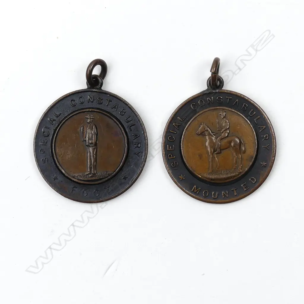 Two copper 'Special Constabulary' medals 1913 Image 1++