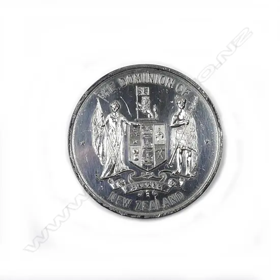 A scarce silver medal for the visit of H.M.S. New Zealand 1913