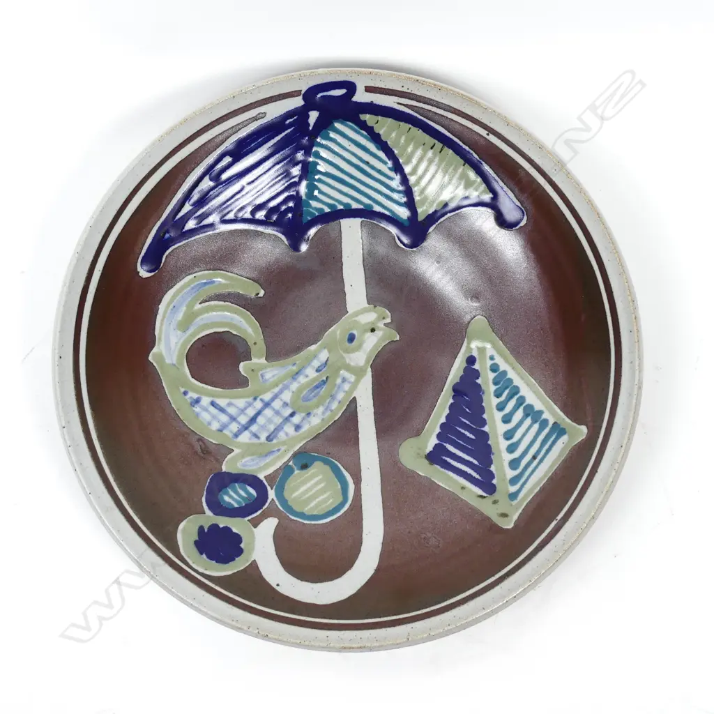 A good Warren Tippett pottery charger Image 1++