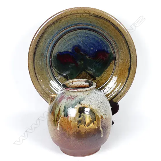 Two Mike O'Donnell Studio Pottery pieces