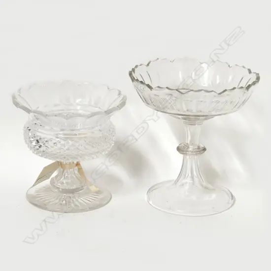 An Irish cut glass sweetmeat dish