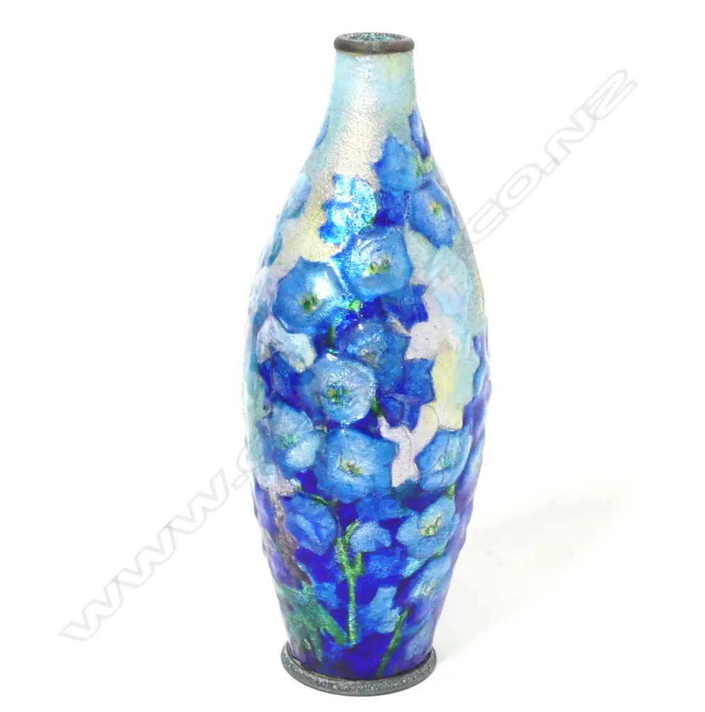 An enamel vase by Camille Fauré Image 1++