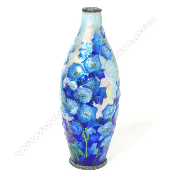 An enamel vase by Camille Fauré