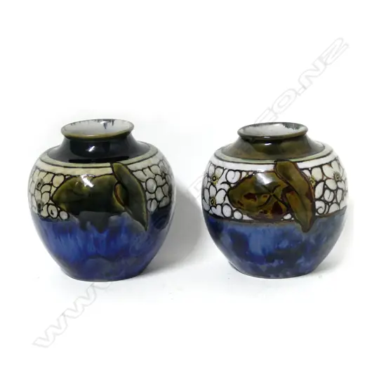 A pair of Doulton vases