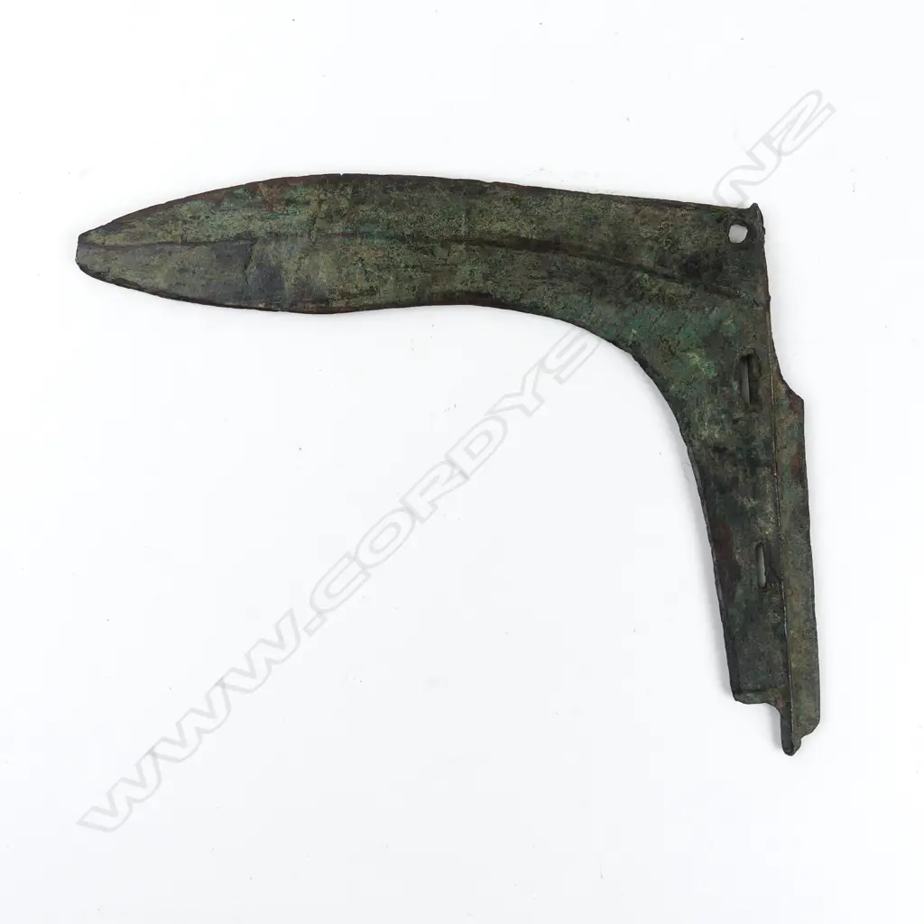 An archaic Chinese bronze halberd Image 1++