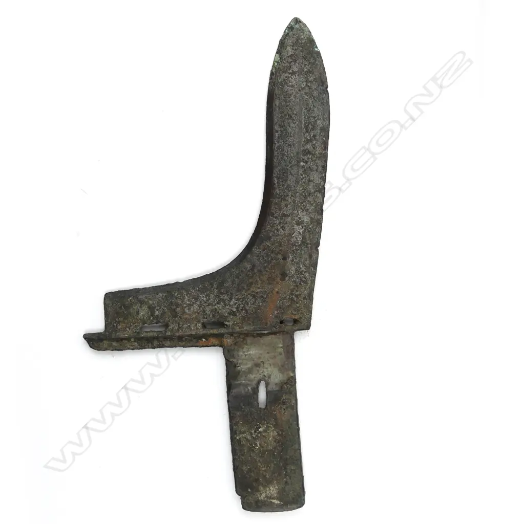 An archaic Chinese bronze halberd Image 1++