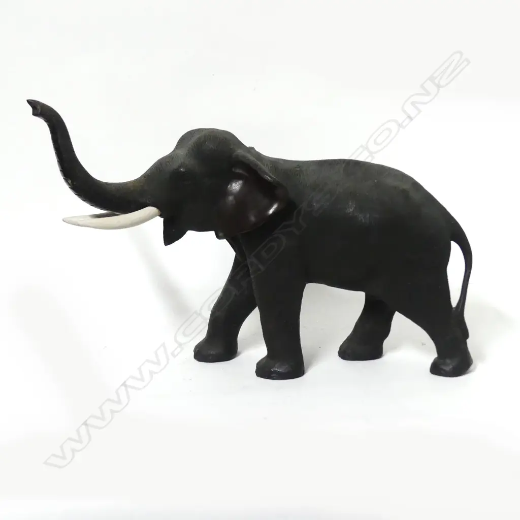 A Japanese bronze elephant Image 1++