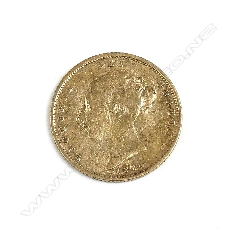 A Victorian gold half-sovereign Image 1++