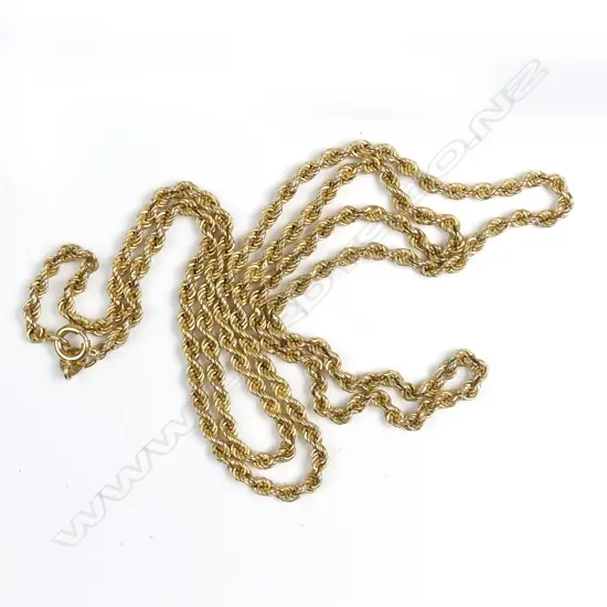 An 18ct gold chain