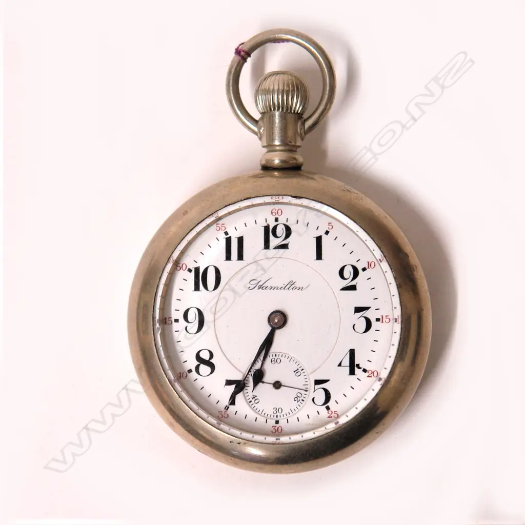 An early 20thC Hamilton open face pocket watch Image 1++