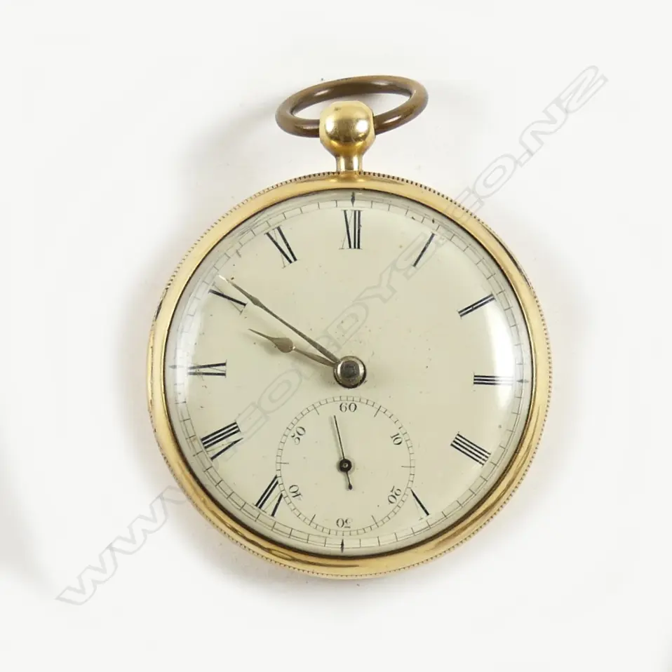 An 18ct gold cased open face gent's pocket watch Image 1++
