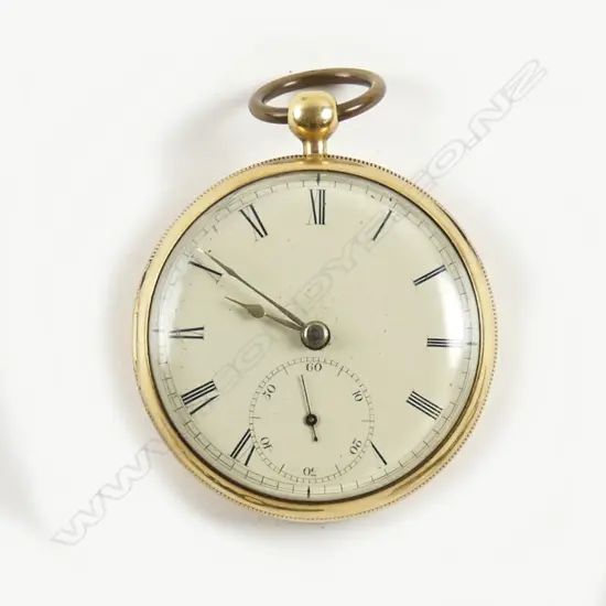 An 18ct gold cased open face gent's pocket watch