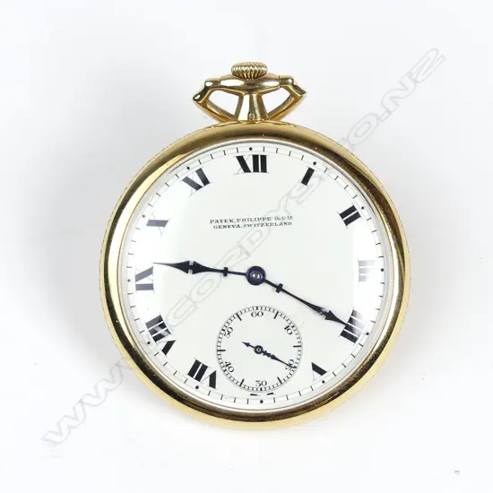 An 18ct gold Patek Philippe open face pocket watch