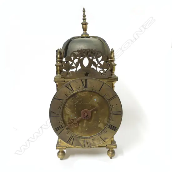 A 17thC brass lantern clock by Thomas Budgen