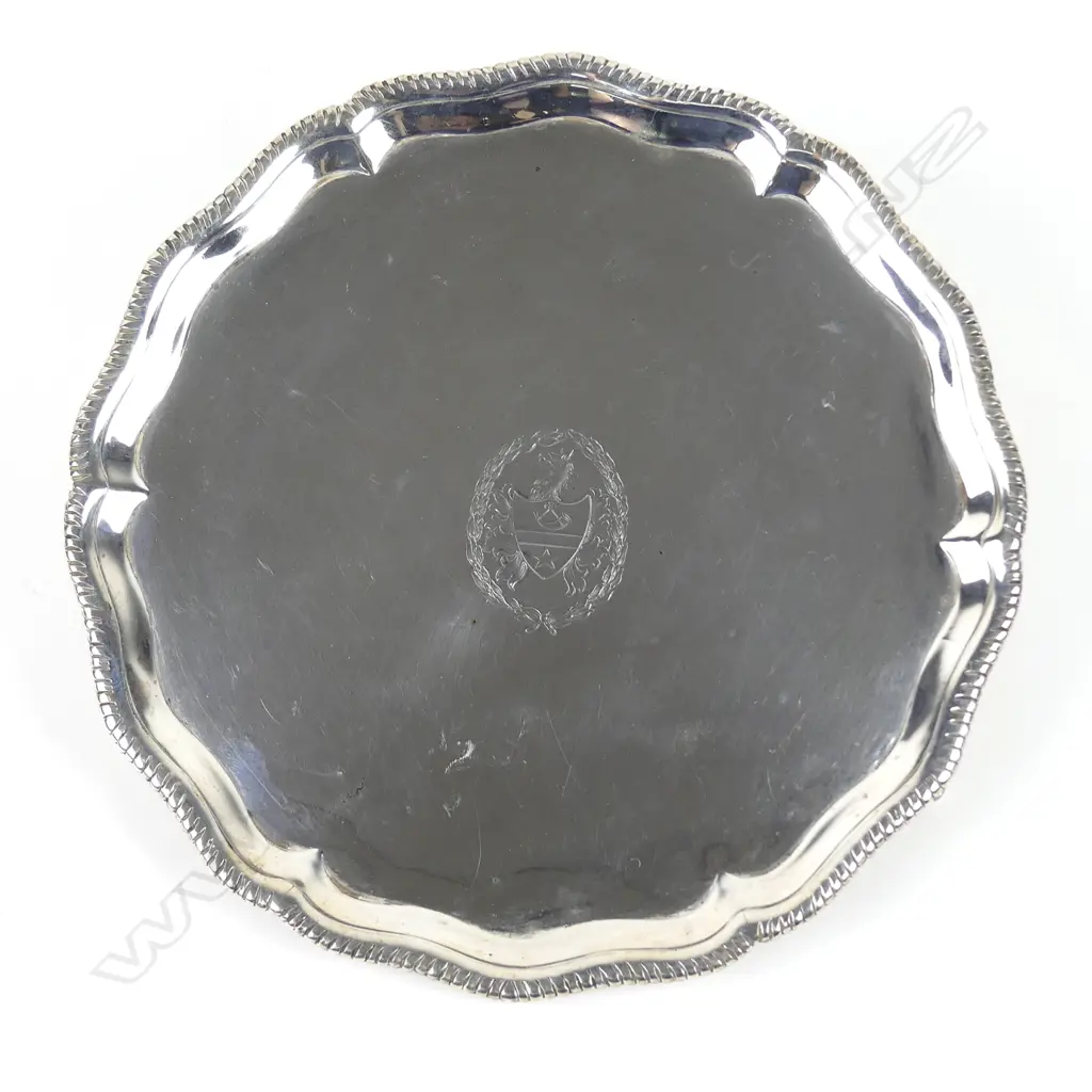 A George III silver small salver Image 1++