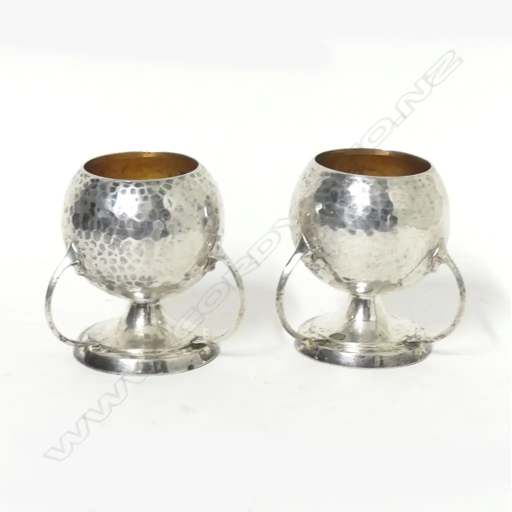 A pair of Arts & Crafts silver salts Image 1++