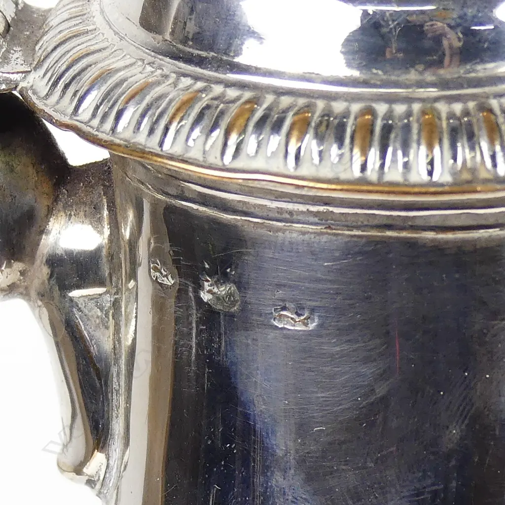 A Georgian Old Sheffield Plate coffee pot Image 1++