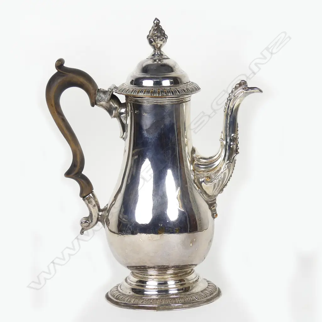 A Georgian Old Sheffield Plate coffee pot Image 1++