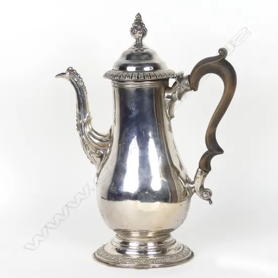 A Georgian Old Sheffield Plate coffee pot