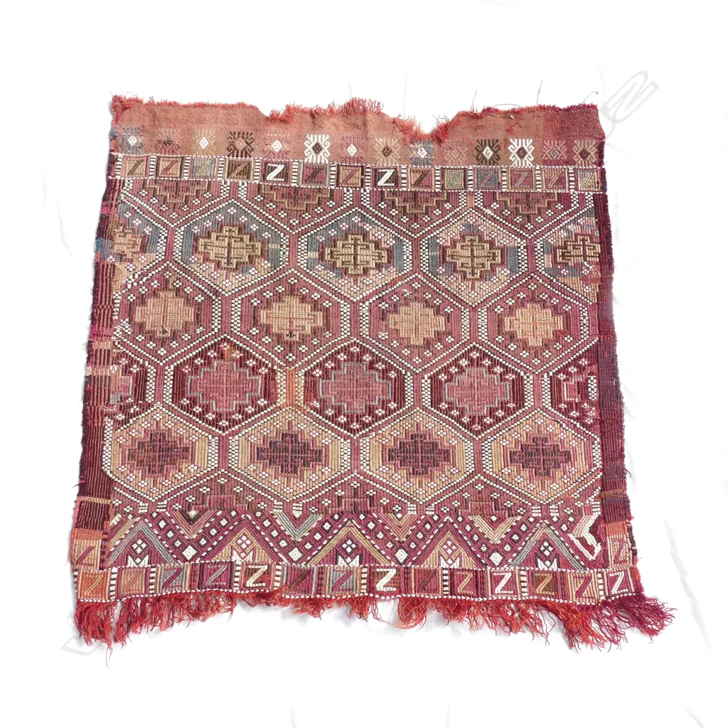 An Anatolian flat weave textile fragment Image 1++