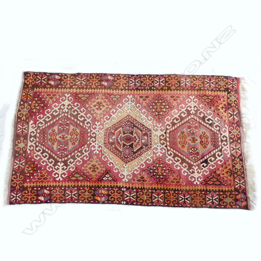 An old Turkish flit-weft kilim Image 1++