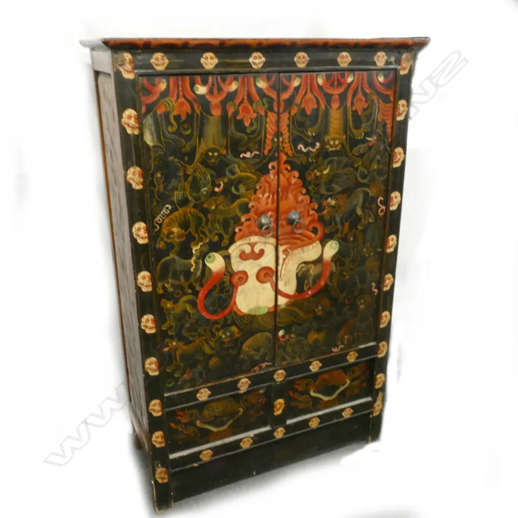 A vintage Tibetan cabinet Image 1++