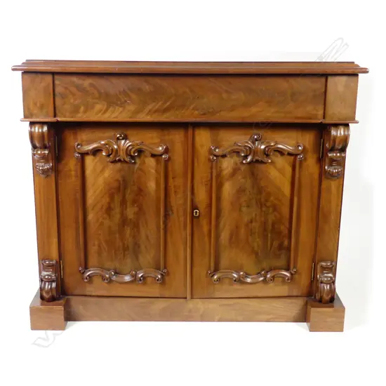 A Victorian mahogany chiffonier
