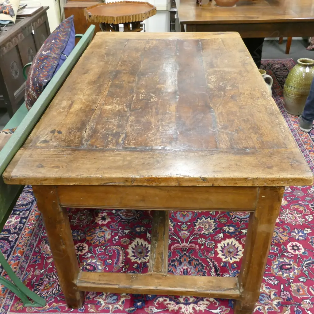 A French fruitwood refectory style table Image 1++
