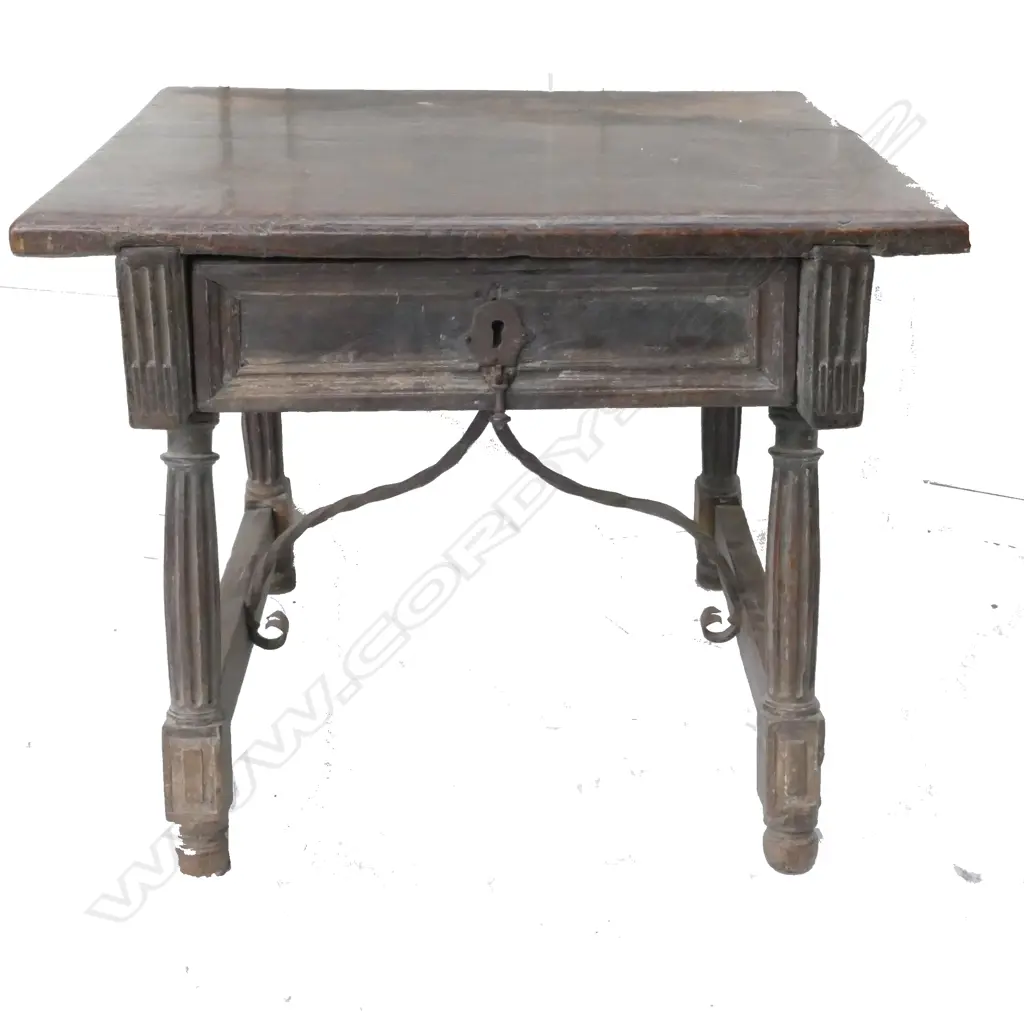 An 18th/19thC Spanish provincial low table Image 1++