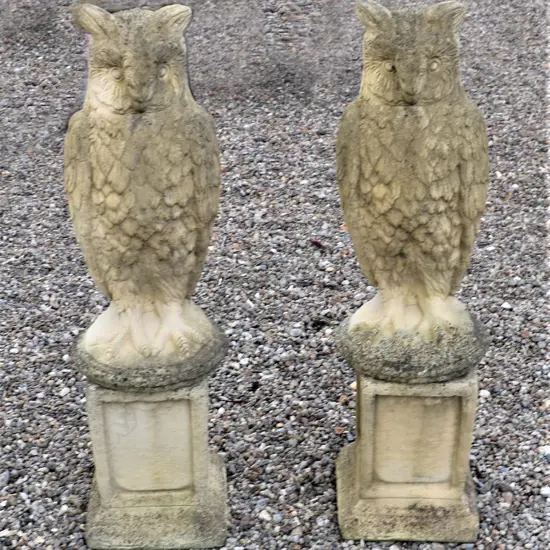 A pair of Church Stone garden statues